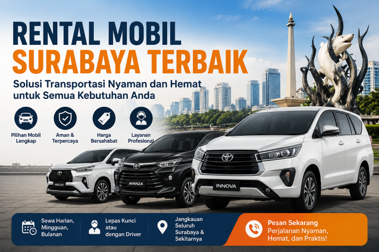 Rental Mobil Surabaya Terbaik: Solusi Transportasi Nyaman dan Hemat untuk Semua Kebutuhan Anda
